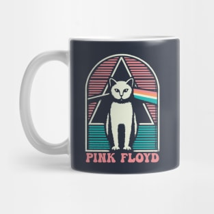 Pink Floyd Cat // 80s Music Fan Art Mug